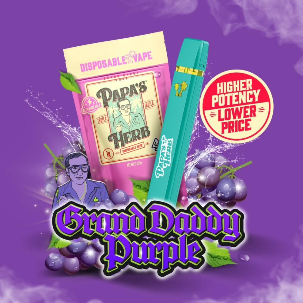 Papa's Herb Grand Daddy Purple [1000mg] - Cookies Tempe